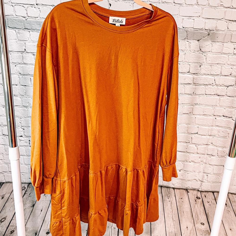 FALL ALERT!!!!!  Beautiful Orange Fall Dress